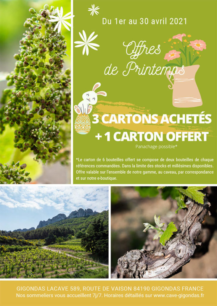 Gigondas La Cave - Offres printemps 2021