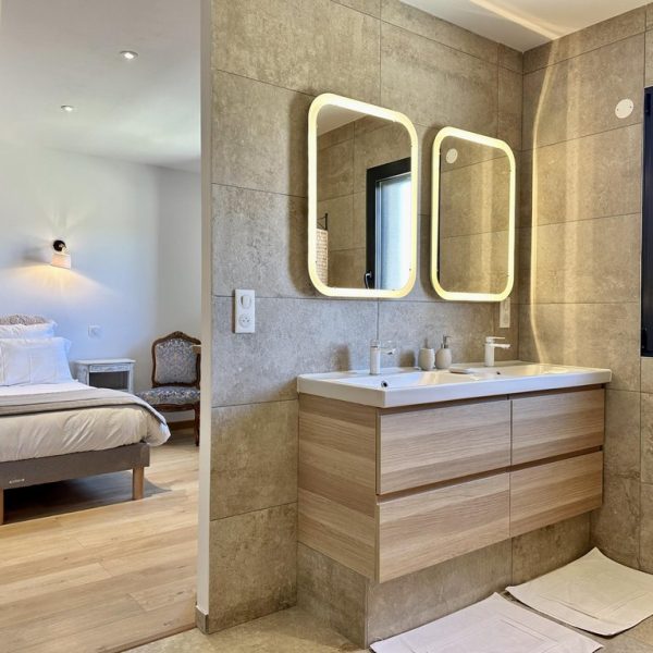 villa evajade beaumes de venise chambre avec salle de bain